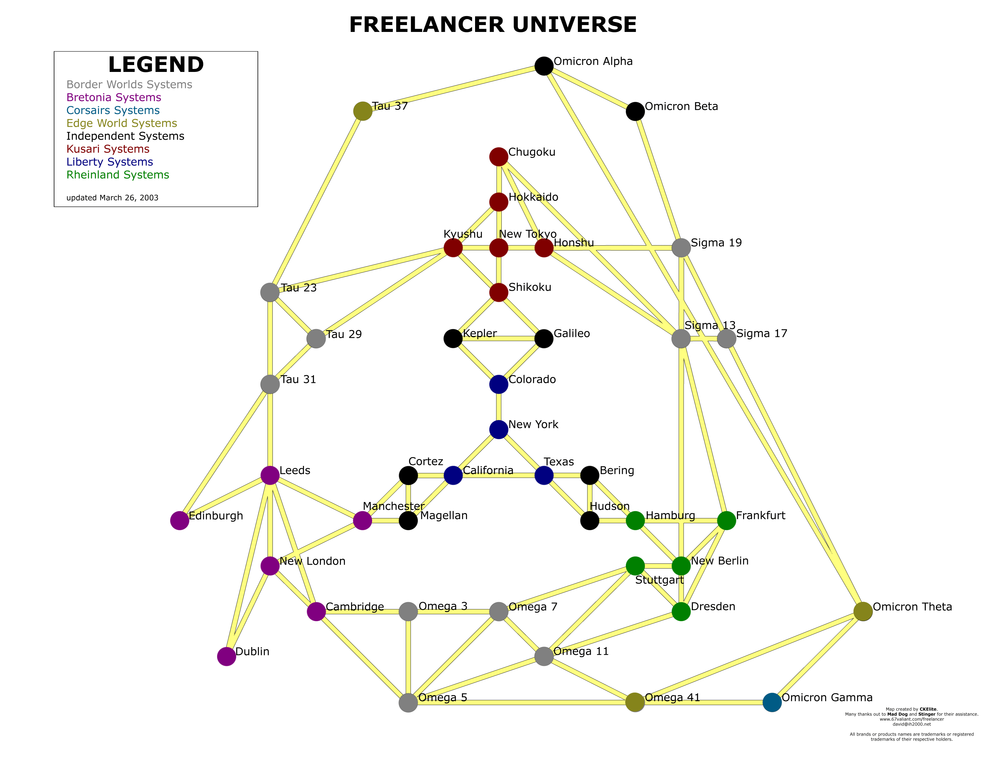 Freelancer Universe Map L4urenz Nl